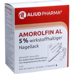 AMOROLFIN AL Neglelakk med 5 % aktiv ingrediens, 5 ml