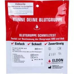 BLUTGRUPPE Hurtigtest Eldon Home-Kit HKA 2511-1, 1 stk