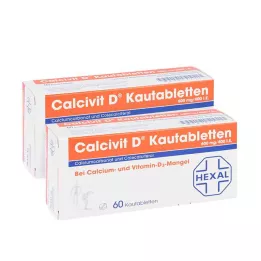 Calcivit D tyggetabletter 600mg/400 internasjonale enheter (120 stk)