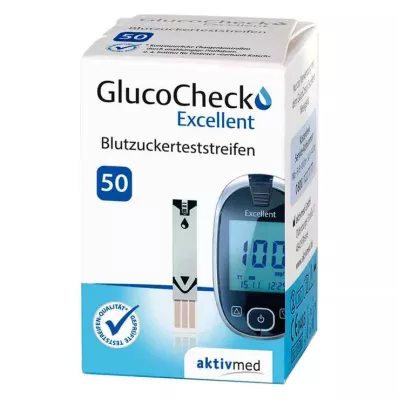 GLUCOCHECK Utmerkede teststrimler, 50 stk GLUCOCHECK Utmerkede teststrimler, 50 stk