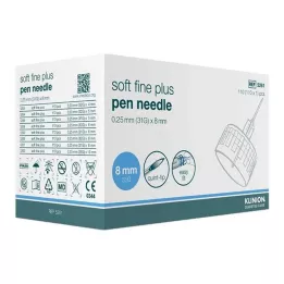 KLINION Soft fine plus pennenåler 0,25x8 mm 31 G, 110 stk