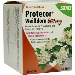 PROTECOR Hagtorn 600 mg filmdrasjerte tabletter, 100 kapsler
