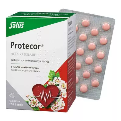 Protecor kardiovaskulære tabletter for funksjonell funksjon Salus, 250 stk