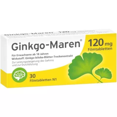 GINKGO-MAREN 120 mg filmdrasjerte tabletter, 30 stk