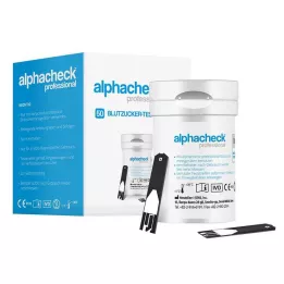 ALPHACHECK profesjonelle blodsukkerstrimler, 50 stk