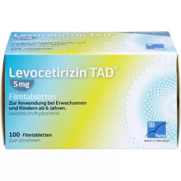 LEVOCETIRIZIN TAD 5 mg filmdrasjerte tabletter, 100 stk