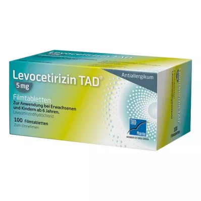 LEVOCETIRIZIN TAD 5 mg filmdrasjerte tabletter, 100 stk