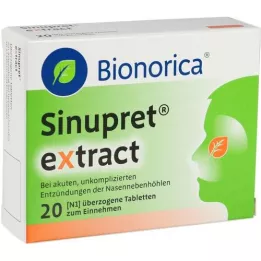 SINUPRET ekstraktbelagte tabletter, 20 stk