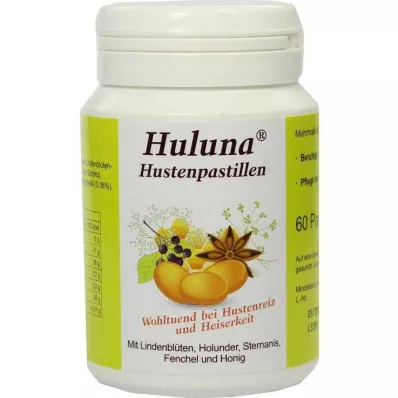 Huluna hostetabletter, 60 stk