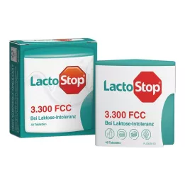 LACTOSTOP 3 300 FCC Klikkdispenser for tabletter, 40 stk