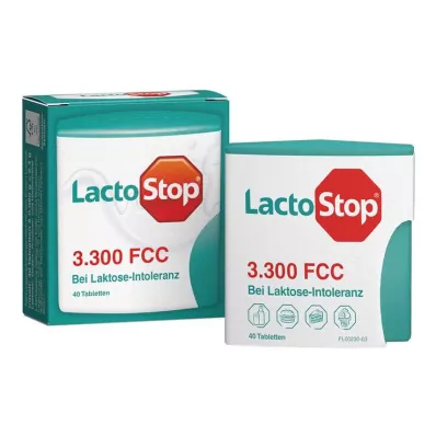 LACTOSTOP 3 300 FCC Klikkdispenser for tabletter, 40 stk