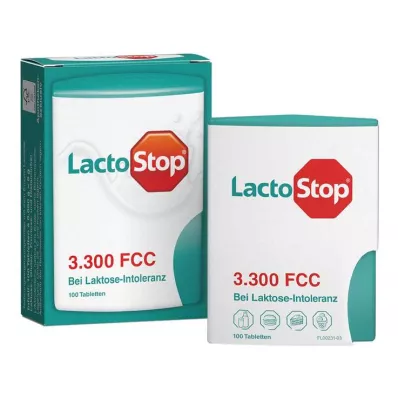 LACTOSTOP 3 300 FCC Klikkdispenser for tabletter, 100 stk