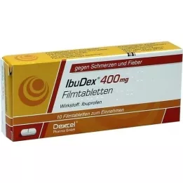 IBUDEX 400 mg filmdrasjerte tabletter, 10 stk