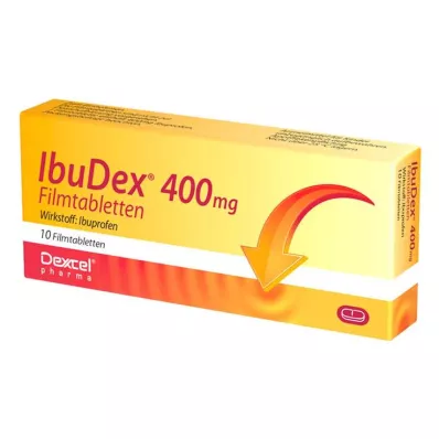 IBUDEX 400 mg filmdrasjerte tabletter, 10 stk IBUDEX 400 mg filmdrasjerte tabletter, 10 stk