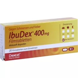 IBUDEX 400 mg filmdrasjerte tabletter, 20 stk