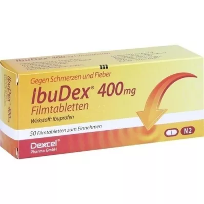 IBUDEX 400 mg filmdrasjerte tabletter, 50 stk