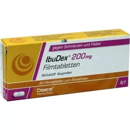 IBUDEX 200 mg filmdrasjerte tabletter, 20 stk