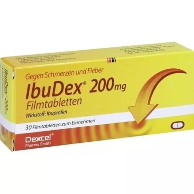 IBUDEX 200 mg filmdrasjerte tabletter, 30 stk