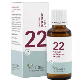 Biokjemi Pflueger 22 Calcium carbonicum D 6 dråper, 30 ml