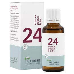 Biokjemi Pflueger 24 Arsenum jodatum D 6 dråper, 30 ml