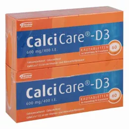 CalciCare-D3 600mg/400 internasjonale enheter (120 stykker)