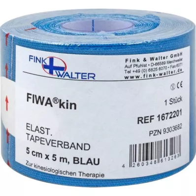 Tape elastisk 5cmx5m blå, 1 stk