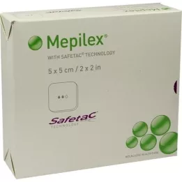 MEPILEX 5x5 cm skumbandasje, 5 stk