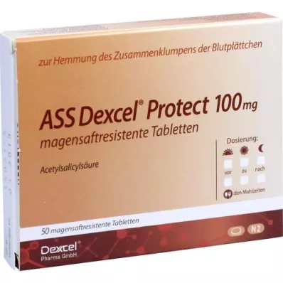 ASS Dexcel Protect 100 mg enterotabletter, 50 stk