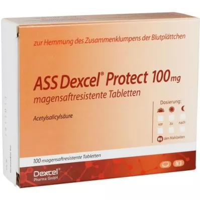 ASS Dexcel Protect 100 mg enterotabletter, 100 stk