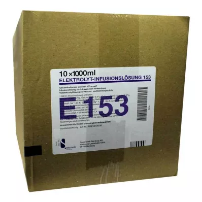 Elektrolytt infusjonsløsning 153 PE-flaske, 10X1000 ml Elektrolytt infusjonsløsning 153 PE-flaske, 10X1000 ml