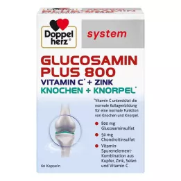 DOPPELHERZ Glukosamin Plus 800 systemkapsler, 60 stk