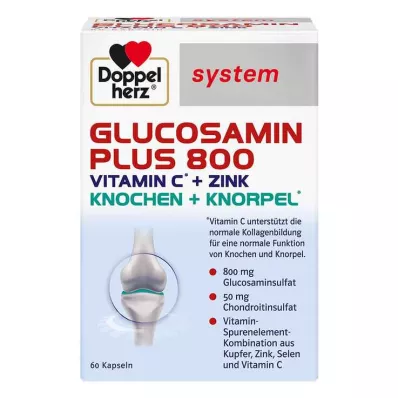 DOPPELHERZ Glukosamin Plus 800 systemkapsler, 60 stk DOPPELHERZ Glukosamin Plus 800 systemkapsler, 60 stk