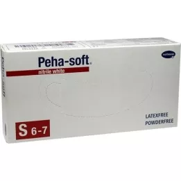 PEHA-SOFT nitril hvit Unt.Hands.unsteril pf S, 100 St