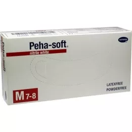 PEHA-SOFT nitril hvit Unt.Hands.ikke-steril pf M, 100 stk