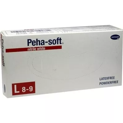 PEHA-SOFT nitril hvit Unt.Hands.unsteril pf L, 100 St