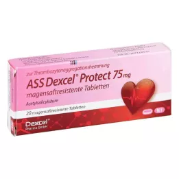 ASS Dexcel Protect 75 mg enterotabletter, 20 stk
