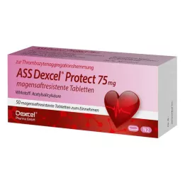 ASS Dexcel Protect 75 mg enterotabletter, 50 stk