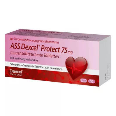 ASS Dexcel Protect 75 mg enterotabletter, 50 stk