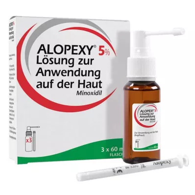 Alopexy 5% løsning, 3X60 ml