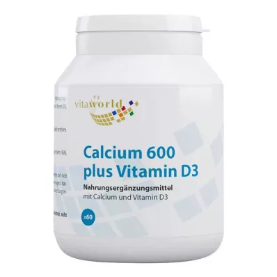 CALCIUM 600 plus D3 tabletter, 60 stk