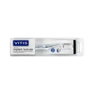 VITIS implantat sulcus/sulkulær tannbørste, 1 stk