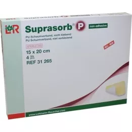 SUPRASORB P PU-Skum v.non-adhesive 15x20 cm, 4 stk