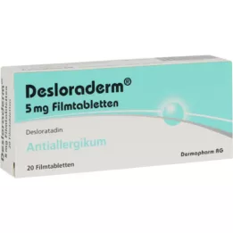 DESLORADERM 5 mg filmdrasjerte tabletter, 20 stk