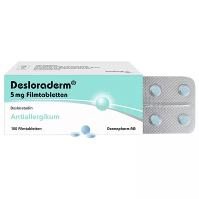 Desloraderm 5 mg filmdrasjerte tabletter, 100 stk Desloraderm 5 mg filmdrasjerte tabletter, 100 stk
