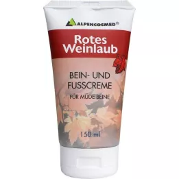 ALPENCOSMED Bein- og fotkrem med røde vinrankeblader, 150 ml