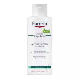 EUCERIN DermoCapillaire gel-sjampo mot flass, 250 ml