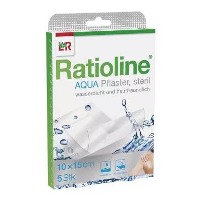 RATIOLINE aqua Shower Plaster Plus 10x15 cm steril, 5 stk RATIOLINE aqua Shower Plaster Plus 10x15 cm steril, 5 stk
