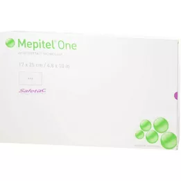 MEPITEL En 17x25 cm bandasje av silikonnett, 5 stk