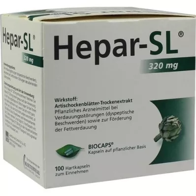 HEPAR-SL 320 mg harde kapsler, 100 stk