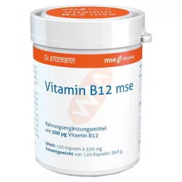 VITAMIN B12 MSE kapsler, 120 stk